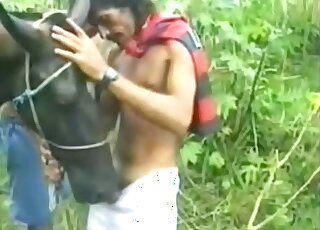 Sexy mare puss is ready to get fingered in porn movie set in the woods