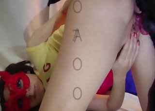 Black animal is going to fuck a lady's hole to keep her really wet